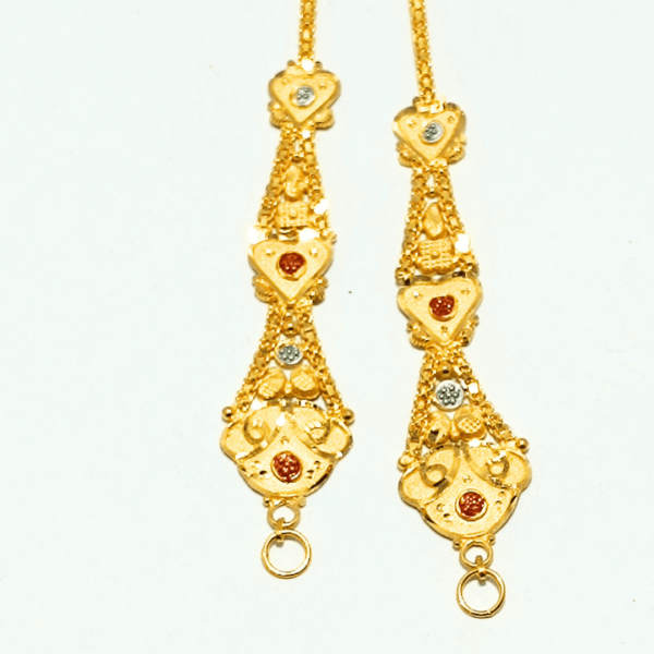 gold ear chain designs