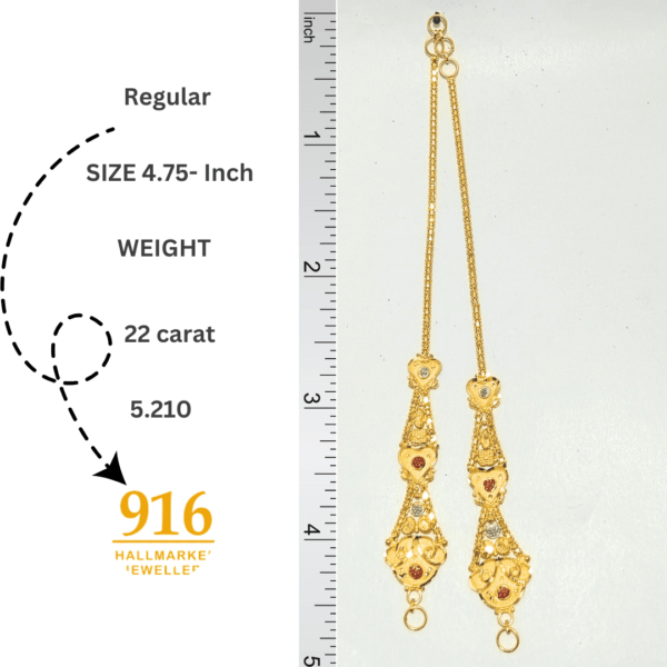 gold ear chain designs